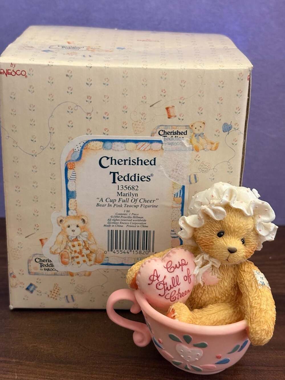 Cherished Teddies Marilyn A Cup Full Of Cheer